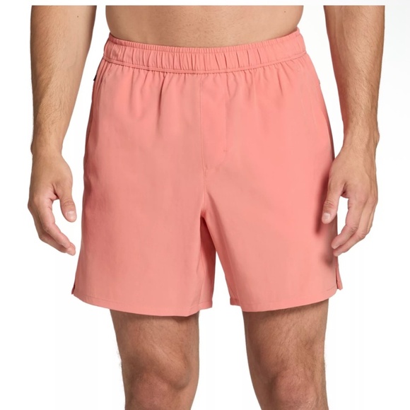 NWT DSG Men's 6" Agility Shorts Size Small activewear‎ gym workout peach orange - Picture 2 of 11